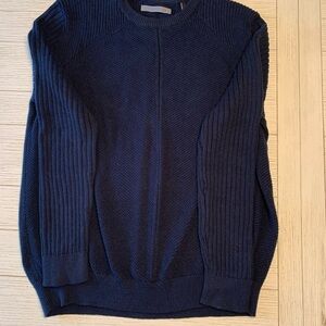 Sean John Navy Blue Long Sleeve Sweater - Size XL
